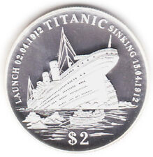 2 DOLLARS 1998 KIRIBATI - TITANIC [FDC / UNC] Argent / Silver