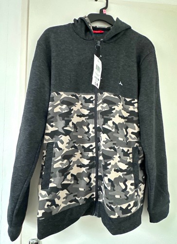 Sweat capuche gris - à,