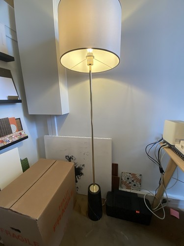Lampadaire marbre laiton - lampadaire, et