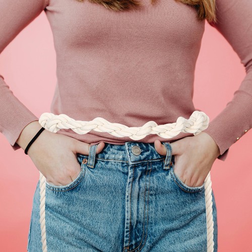 Ceinture nouer corde - À,