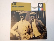 Fiche Auto circa 1978 12x12,5cm Gabriel Voisin