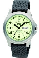 Lorus Lumibrite Militaire Montre RJ655AX9 Neuf