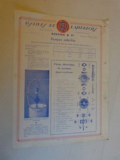  prospectus catalogue : pompes
