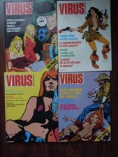 BD Virus vintage années 80 - 4 premiers numéros