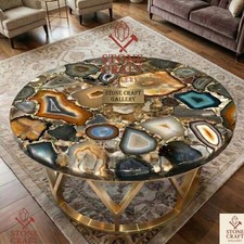 Table Basse en Agate Naturelle