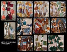 LOT de fil de coton DMC 4 pour canevas