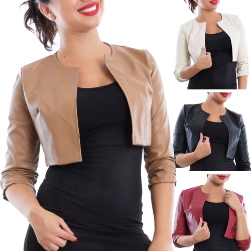 Veste femme court cuir - court,