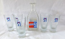 PASTIS 51 5 Verres + 1 Carafe