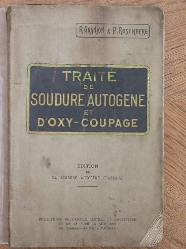 Traité soudure autogène - de,