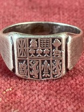 Bague Chevalière Enfant Pays-Basque Blasons Euskadi 7 Provinces Petite Taille