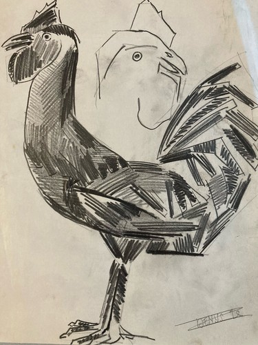 Beau dessin oiseau - dessin, mine