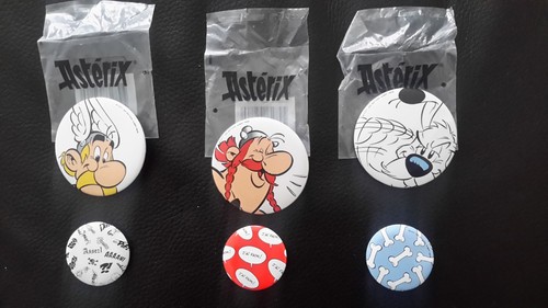 Lot duos badges astérix - lot,