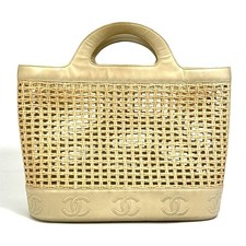 CHANEL CC CC Mark Basket Straw