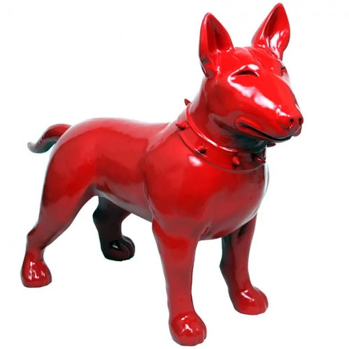Statue chien bull terrier - statue,
