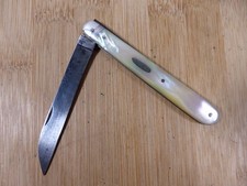 Ancien couteau pliant PLANIOL NACRE début XXème France