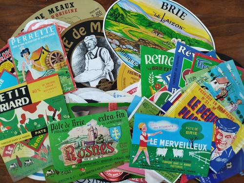 Lot étiquettes fromage - étiquettes,