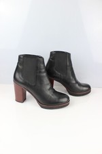 Bottines plateau tout cuir