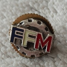Pins Moto à vis. FFM. Fédération Française de Moto