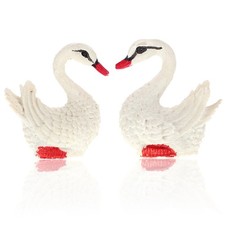 1 paire de cygne blanc