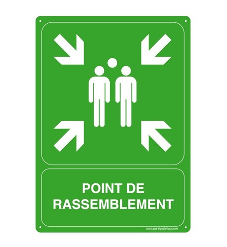 Panneau signalisation point - signalisation, de