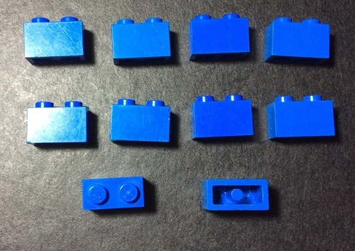 Lego 3004 bleu lot 10 - lego, de