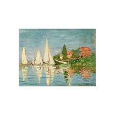 Impression Sur Toile Ou Papier Affiche Ou Cadre Claude Monet Régate À Argenteuil