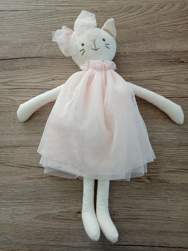 Doudou poupée chat tutu - chat,