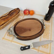 Planche à découper ancienne en forme de cochon en bois plat zoomorphe France