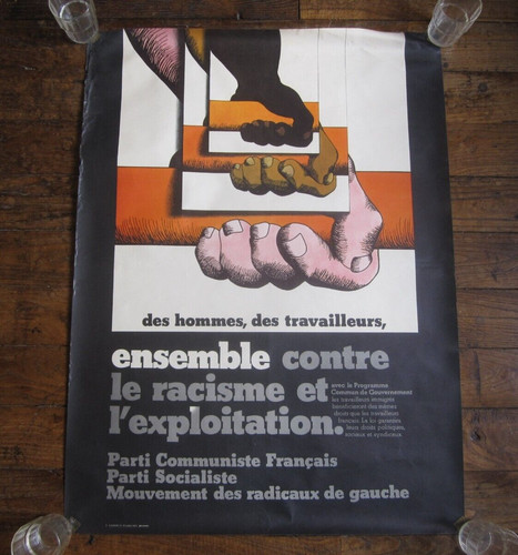 Affiche contre racisme - racisme, et