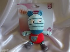 Doudou âne, cheval, bleu