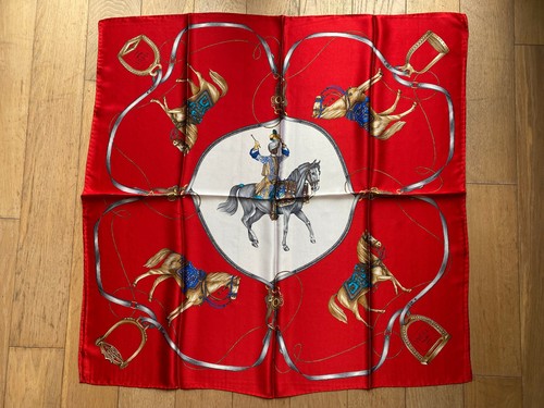Foulard soie cavalier - "cavalier",