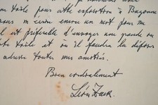 Le peintre et décorateur Léon Zack accepte d'exposer une toile.