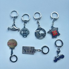 Lot 7 porte clé métalliques SHELL que j'aime anciens