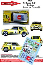 DECALS 1/43 REF 1461 RENAULT 5