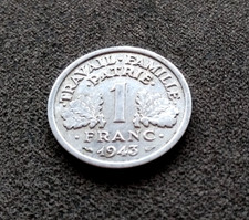 Monnaie france franc - monnaie, 1943