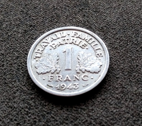Monnaie france franc 1943 - monnaie,