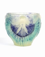 Coupe Bol Vase Lotus Pâte De Verre Gabriel Argy Rousseau Glass Bowl