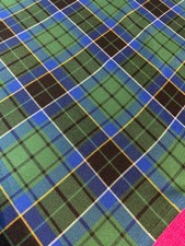 Tissu ancien tartan polyester