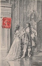 CP SCENE COSTUME EPOQUE COUPLE TRINQUE DANS SALON - 20805