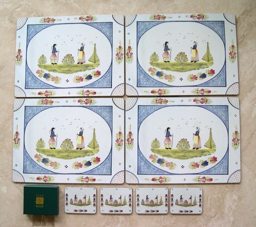 Henriot quimper placemats - henriot,