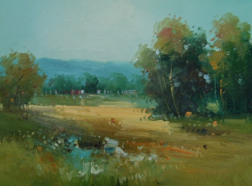 Tableau peinture huile - &, sur