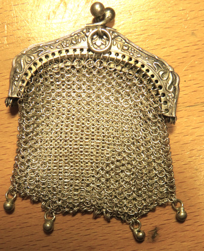 Bourse argent ancienne - argent,