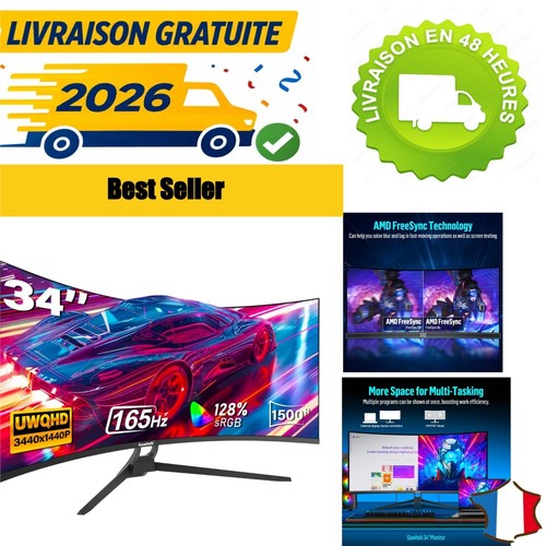 Support écran gawfolk - support, 34"
