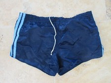 Short ADIDAS vintage nylon marine années 80 made in West Germany 80 D 4 S (US XS
