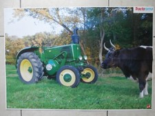 POSTER AGRICOLE & TRACTEUR SFV 551 / PORSCHE DIESEL SUPER N & 58 x 41 cm