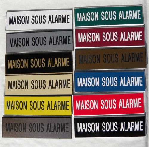 Plaque gravée maison sous - plaque, "maison