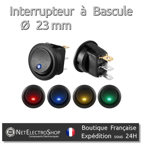 Interrupteur bascule rond - interrupteur,