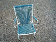 Ancien fauteuil pliant enfant  scoubidou 1970 - Vintage 