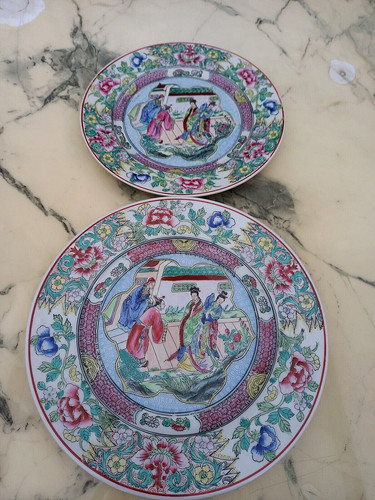 Paire assiettes ceramique - paire,