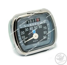 Compteur de vitesse gris noir